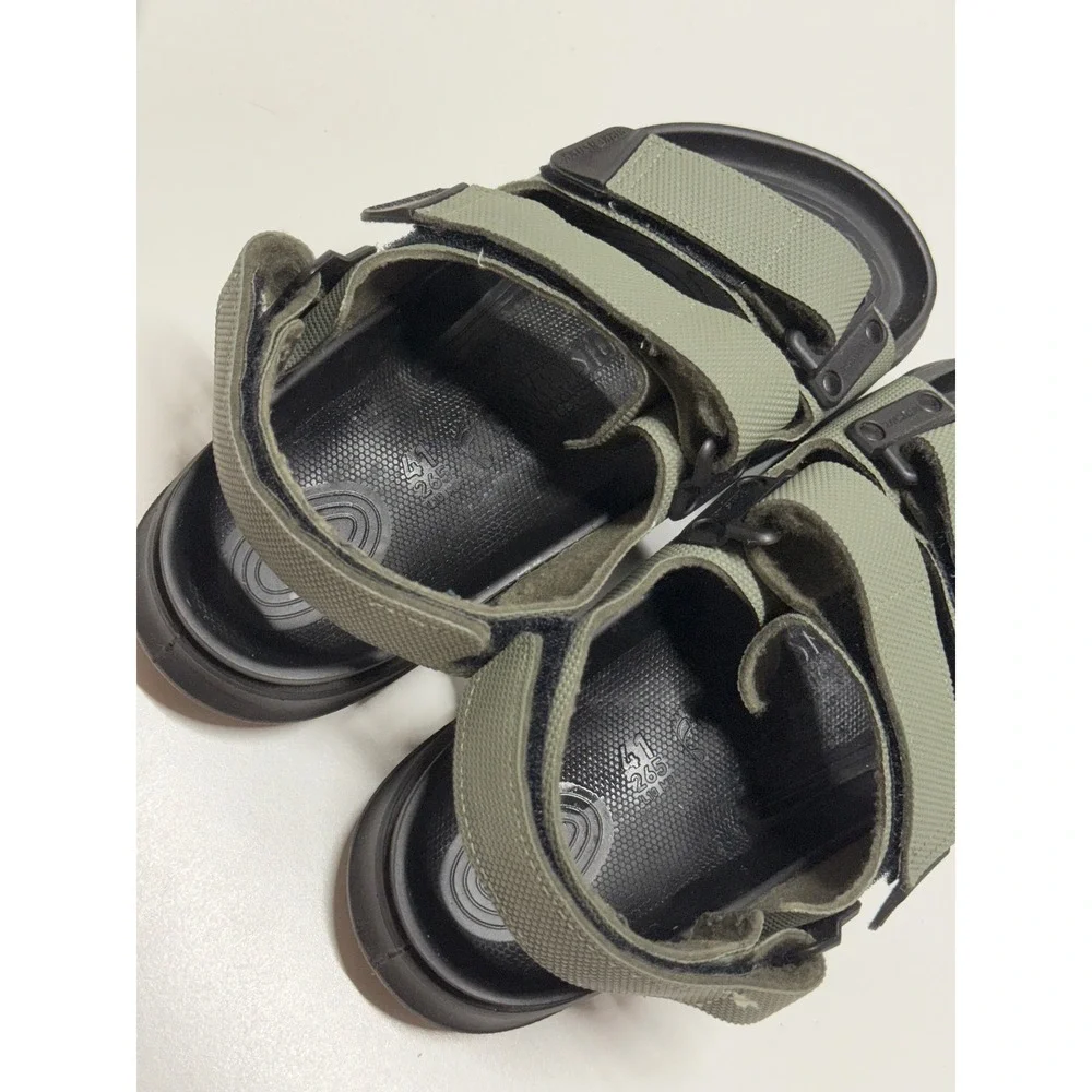 Birkenstock Tatacoa Khaki Green Black Mens Sandals 41 L10 M8 1013759